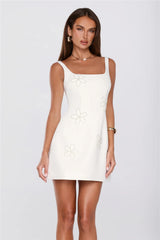 Blossom Society Mini Dress Off White