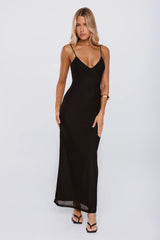 Everyone Loves Mesh Maxi Dress Black