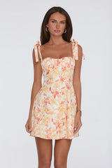 Icon Behaviour Mini Dress Orange