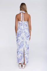 It Girl Moves Halter Maxi Dress White