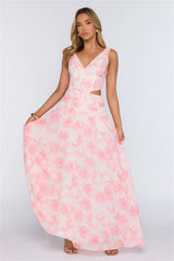 Wrapped In Pretty Maxi Dress Pink