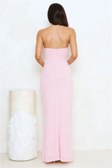 Seashore Dreaming Strapless Maxi Dress Pink