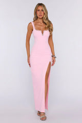 Exotic Soirée Maxi Dress Light Pink