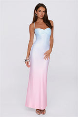 Happy Hues Maxi Dress Blue