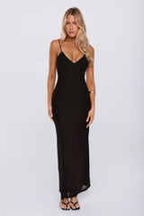 Everyone Loves Mesh Maxi Dress Black