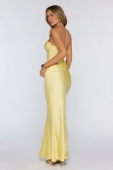 Proof of Style Strapless Maxi Dress Yellow