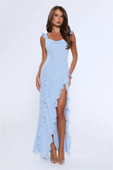 All Night Affair Maxi Dress Light Blue