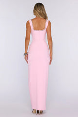 Exotic Soirée Maxi Dress Light Pink