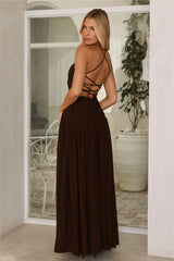 Summer Daze Maxi Dress Chocolate